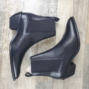 All Saints Fox Chelsea Boots Womens Sz 11 EU 41 Black Pointed Toe NEW NWOB